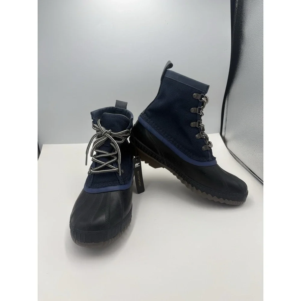 Sorel‎ Cheyanne II Short Nylon Duck Boots Collegiate Navy 7 New